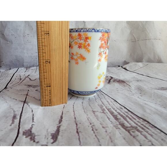 Franklin Mint Kinuko Yamabe Limited Edition Sake Cup Birds Japan Mallard Fall - Picture 7 of 7